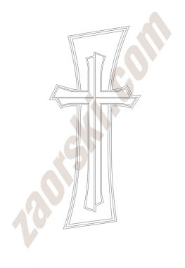 Zaorski - zdobienie krzyżem wariant 12