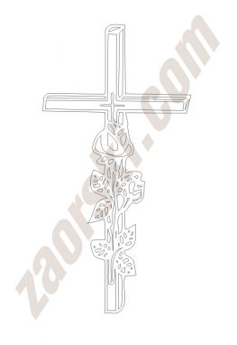 Krzyż 15Zaorski - zdobienie krzyżem wariant 15